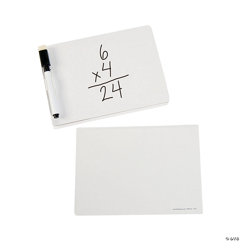 Small White Boards for Students, Dry Erase Board for Kids With Markers,  Home School Ideas, 2 Pack, Double-sided 