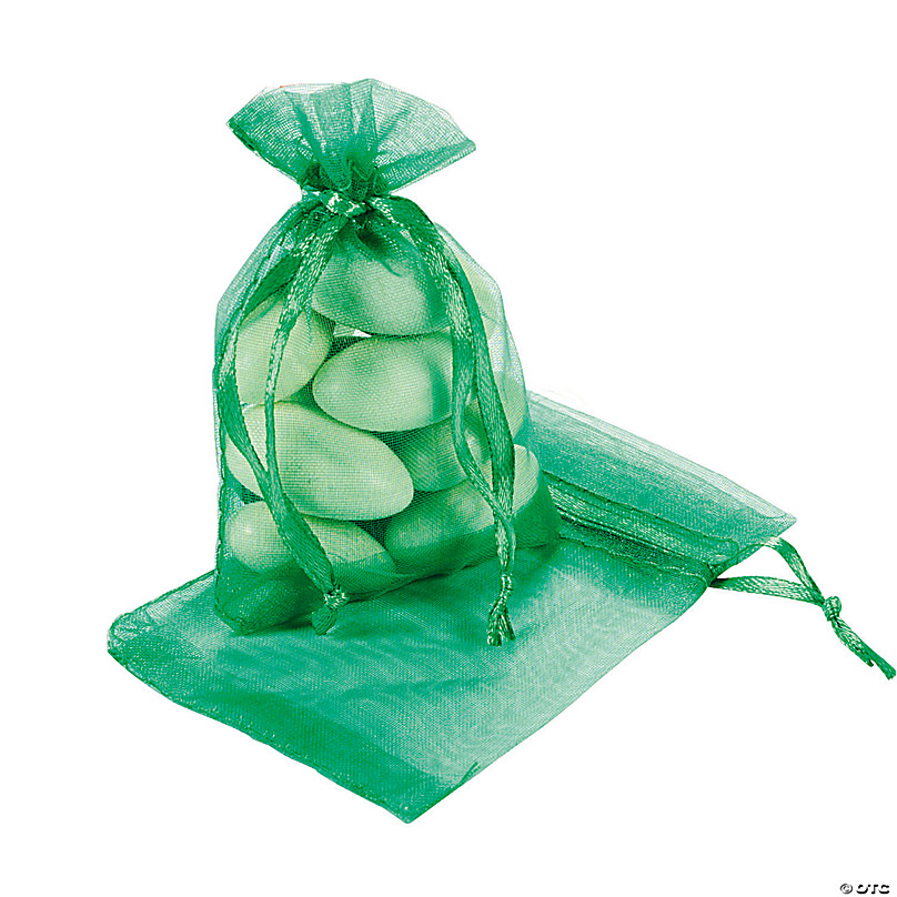 48 Organza DrawstRing Pouches Gift Bags Assorted Colors 4x5" LW 