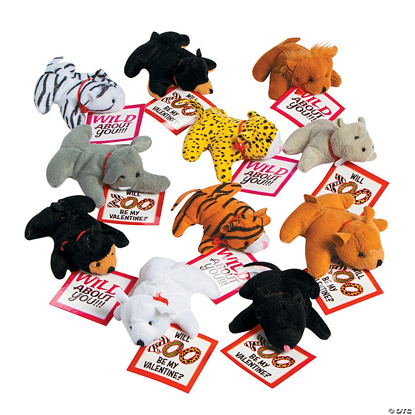 mini stuffed zoo animals