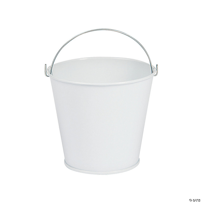 Metal Pail Buckets Candy Favor Boxes, 7-Inch