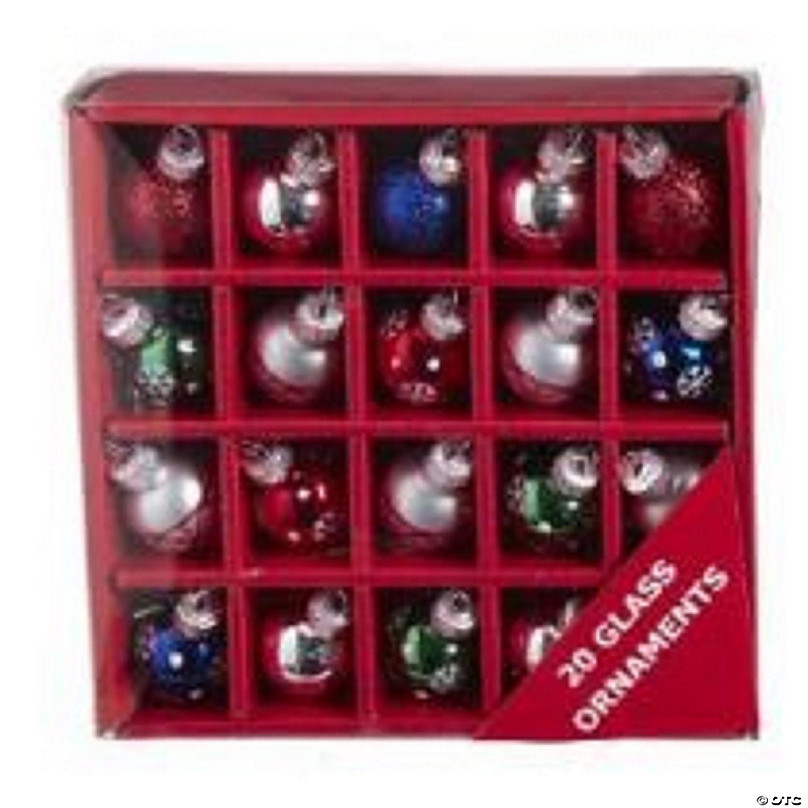 Mini Colored Glass Christmas Ball Ornaments - 20 Pc. | Oriental Trading