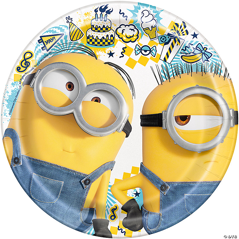 Two Minions Balloon with stickers card stands maker for all kibs