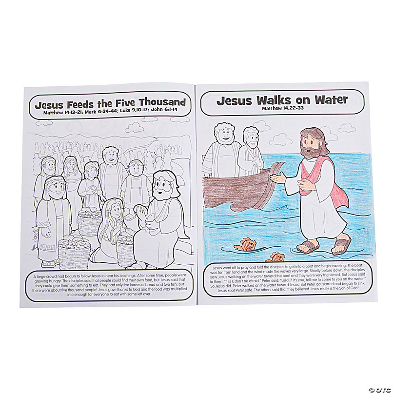 Download Miracles Of Jesus Coloring Books 12 Pc Oriental Trading