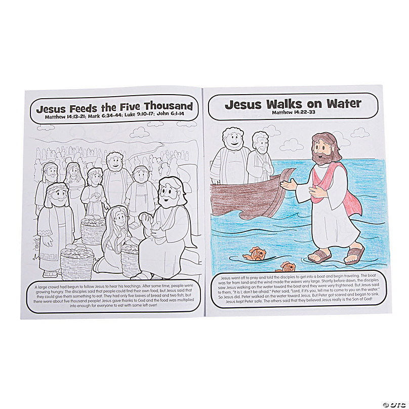 Download Miracles Of Jesus Coloring Books Oriental Trading