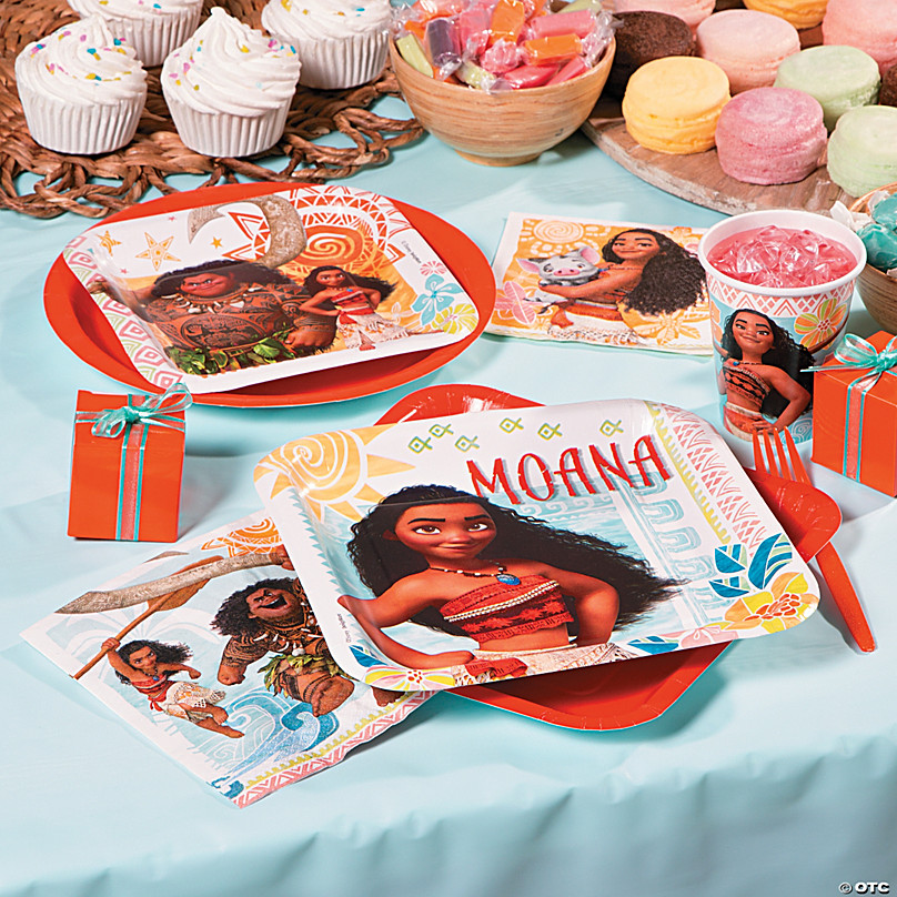 Moana Tableware Party Kit for 16 Guests