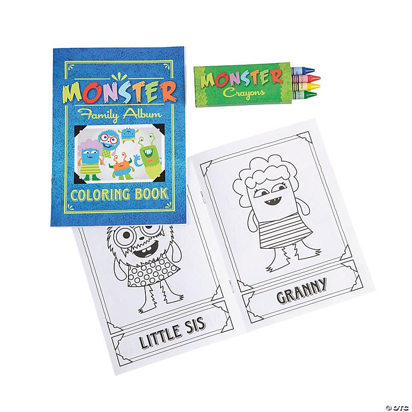 Download Monster Coloring Books With Crayons Oriental Trading