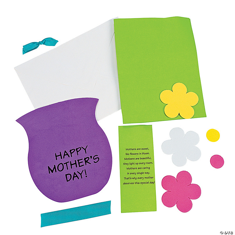 Craft Kits for Adults Card Making Supplies Craft Kits for Kids Mother's Day Card  Kits Mother's Day Card Kids Make a Card for Mom 