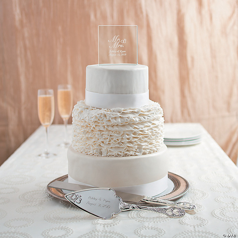 Bride Groom Wedding Cake Topper Mr Mrs Personalized  Customized Wood Laser IP111 