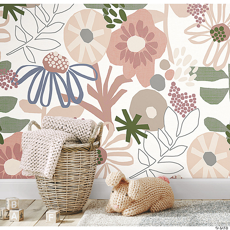 Mr. Kate Desert Floral Peel & Stick Wallpaper | Oriental Trading