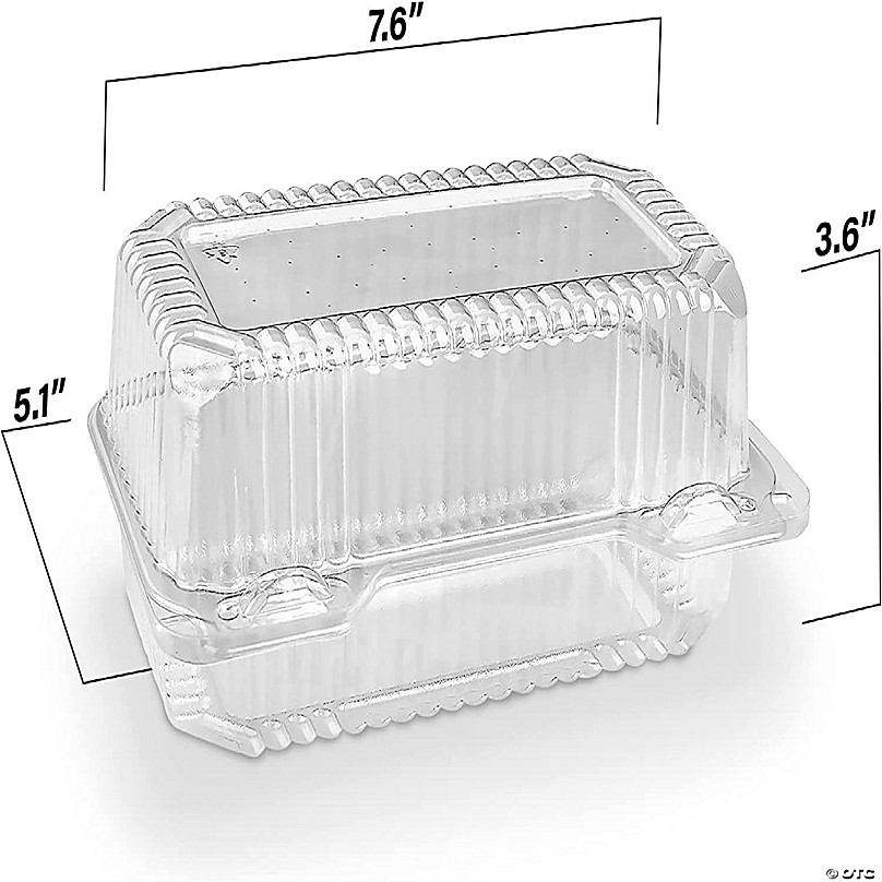 MT Products Small Plastic Containers / Plastic Cake Containers