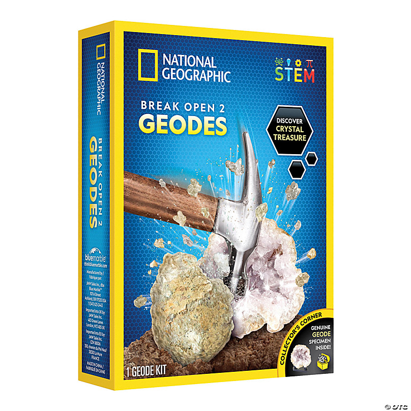 National Geographic Ouvrir 2 Vrai Géodes Kit 