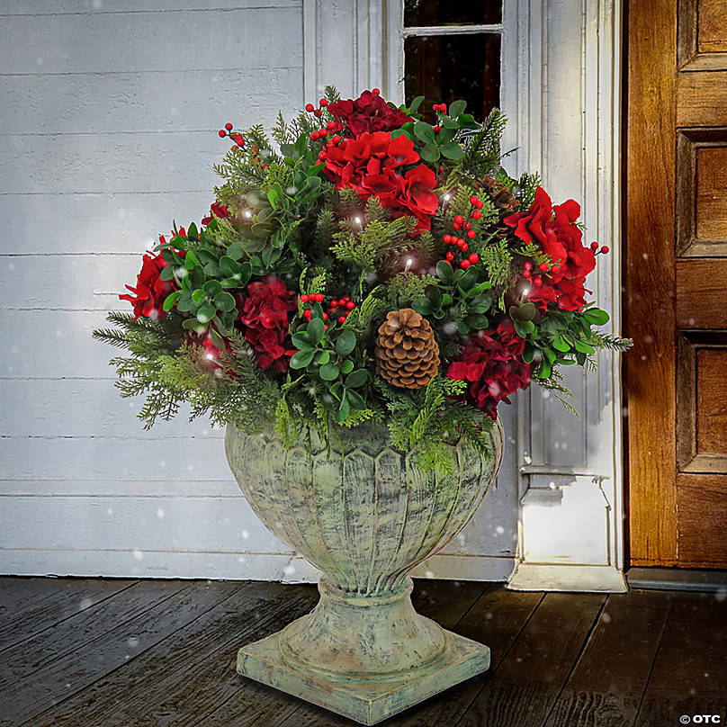 Artificial Christmas Urn Filler