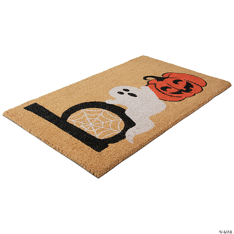 Narrow Doormat Graveyard Halloween Coir Doormat / Fall Door 