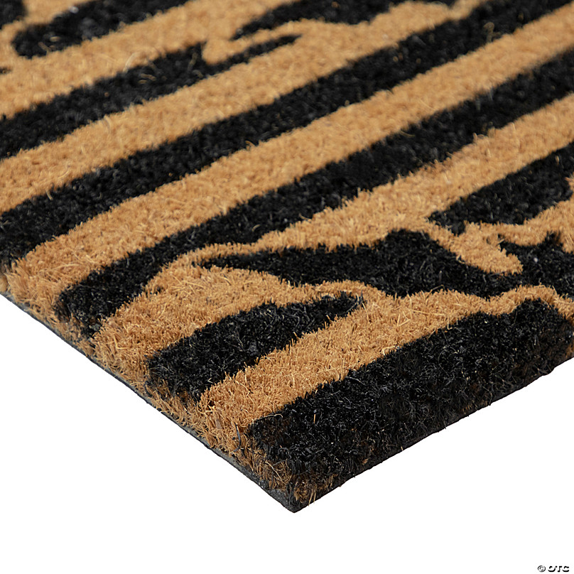 Northlight Natural Coir Blossoming Floral Outdoor Rectangular
