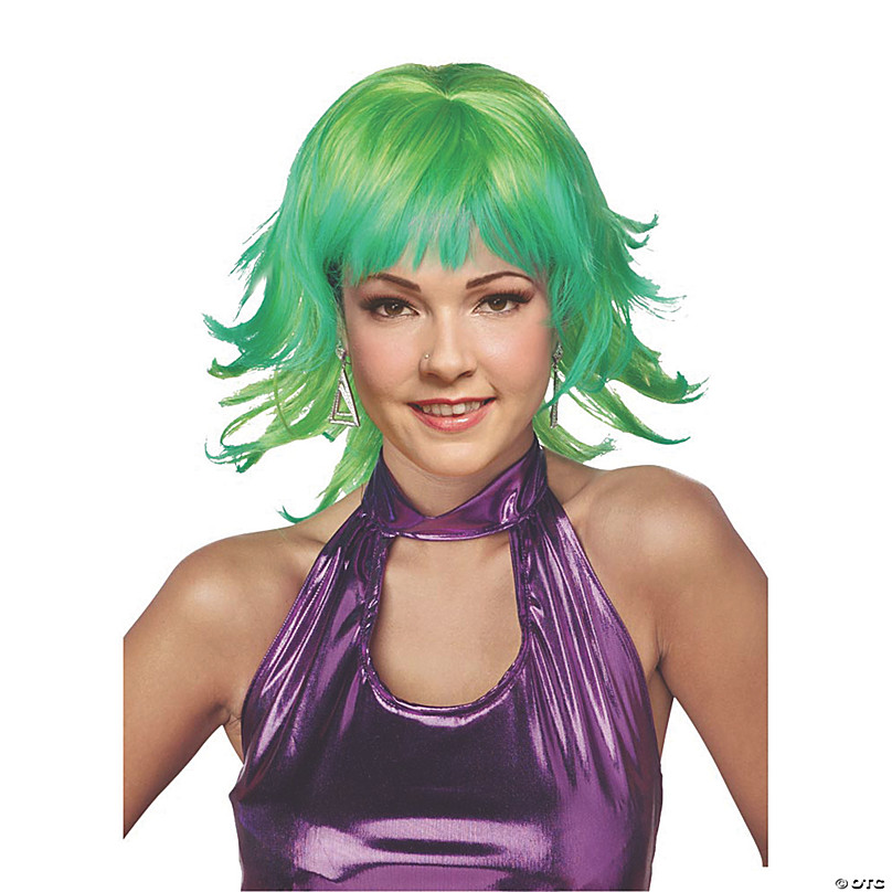 Blue wig. Seattle Seahawks colors Cosplay wig. Navy blue with neon