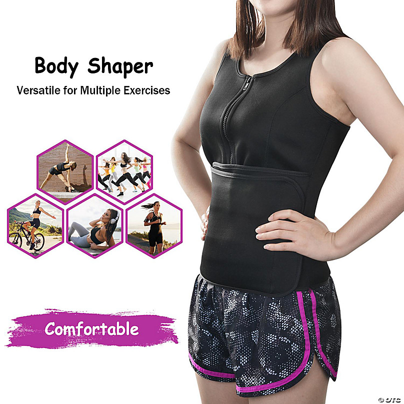 Neoprene Waist Trainer Body Shaper Sauna Vest with Hot Sweat Belt XL Size
