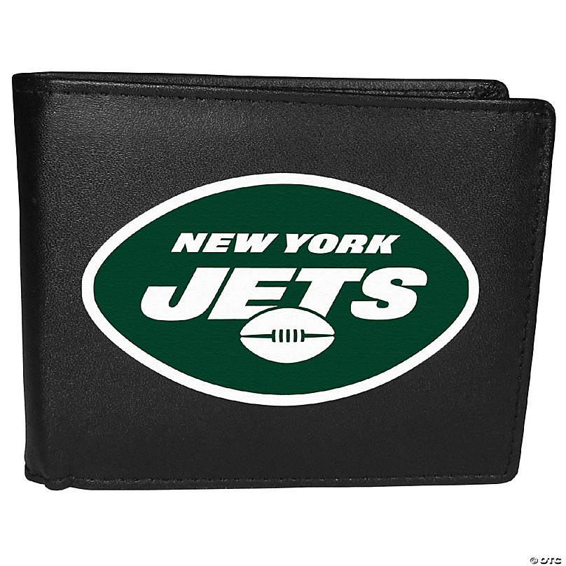 New York Jets Leather Bi-Fold Wallet, Large Logo