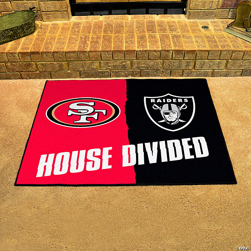 NFL House Divided 49ers-Raiders Mat