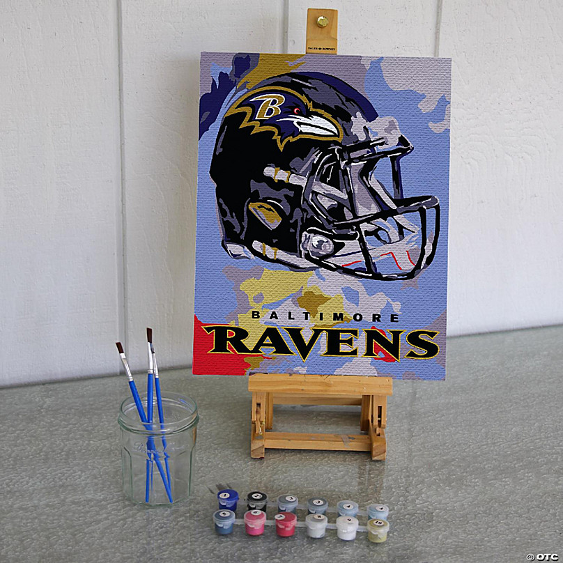 Baltimore Ravens Helmet Watercolor Art Canvas Print / Canvas Art