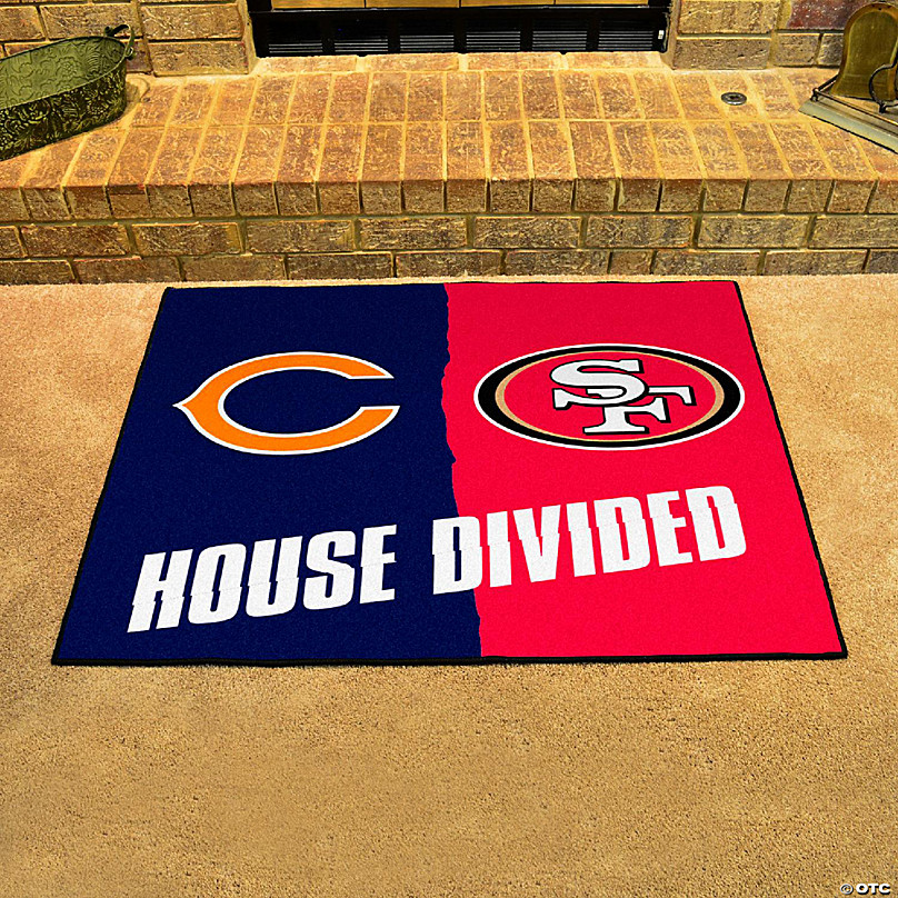 Oakland Raiders - San Francisco 49ers House Divided Rug - Dragon