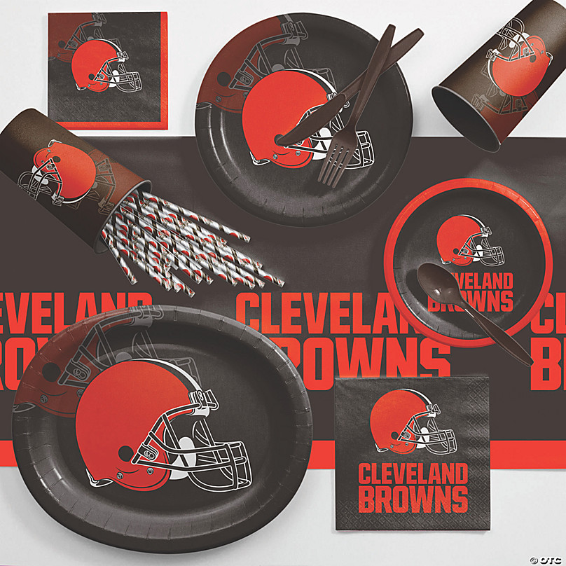 Trendware Cleveland Browns Paper Plates, 24 ct