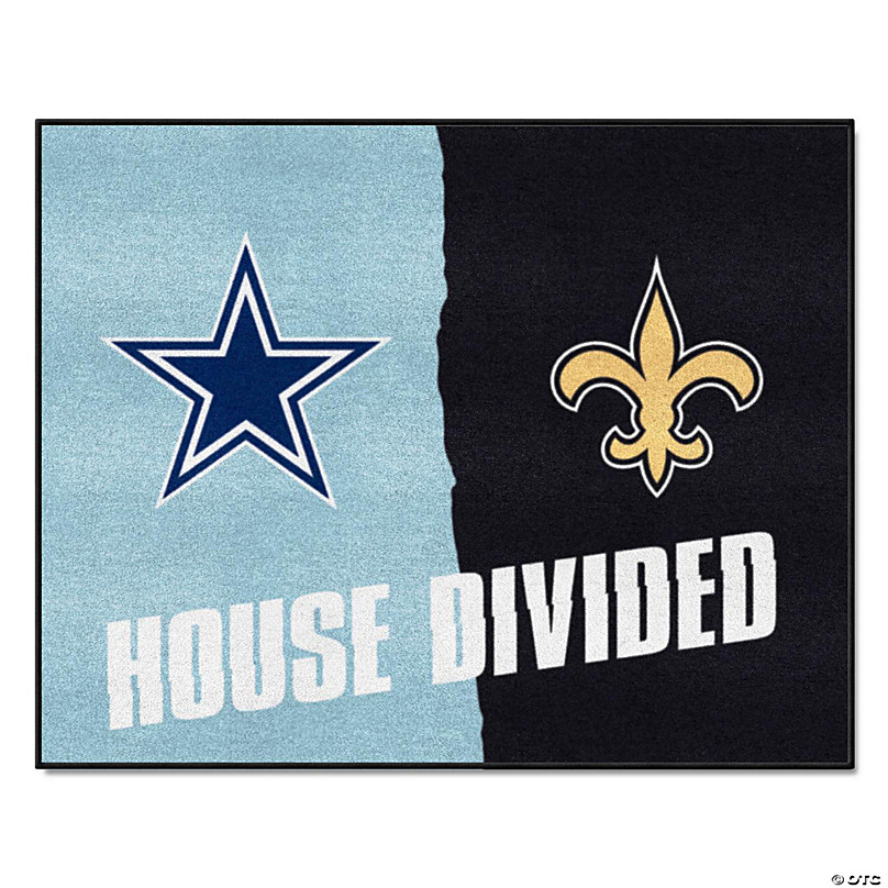 Dallas Cowboys and New Orleans Saints House Divided Flag NFL Football