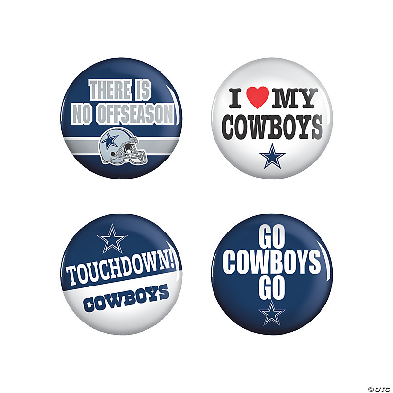 Dallas Cowboys Buttons 8ct