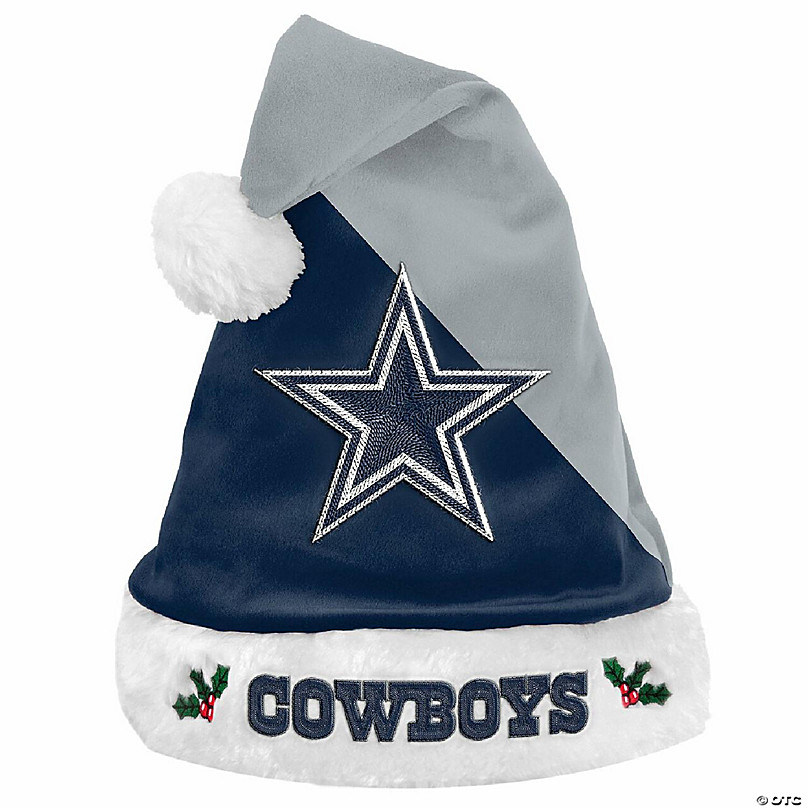 Dallas Cowboys FOCO Team Logo Colorblock Santa Hat