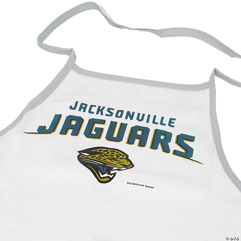 NFL Football Jacksonville Jaguars Sports Fan BBQ Grilling Apron Grey Trim