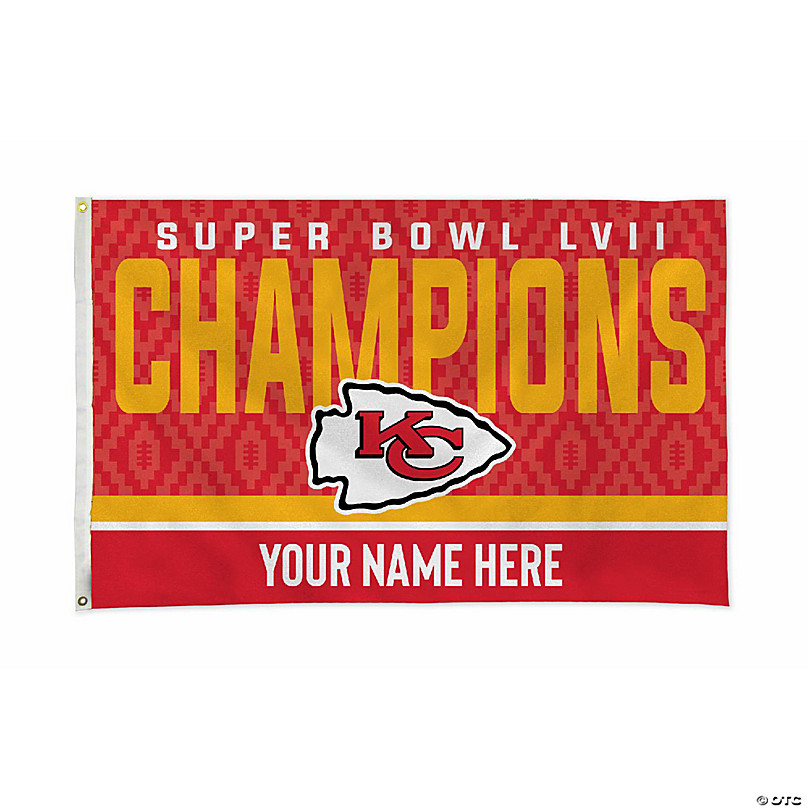 Kansas City Chiefs 3 Time Super Bowl Champions 3x5 Banner Flag - Sports Flags & Pennants Co.