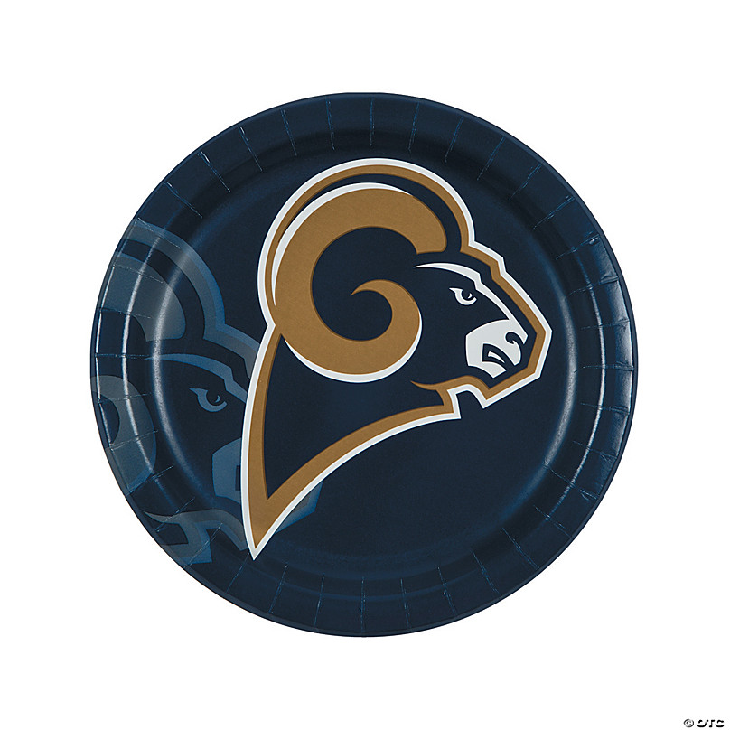 Nfl Los Angeles Rams Paper Plates - 24 Ct.