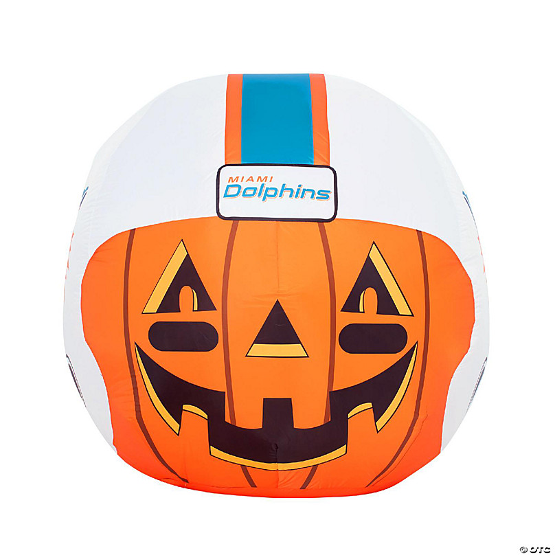 Nfl Miami Dolphins Inflatable Jack O' Helmet, 4 Ft Tall, Orange : Target