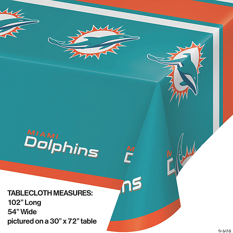 Miami Dolphins NFL Licensed Fabric Tissue Box Cover. Includes 