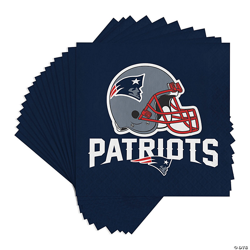 Trendware New England Patriots Paper Plate and Napkin Party Kit, Serves 16