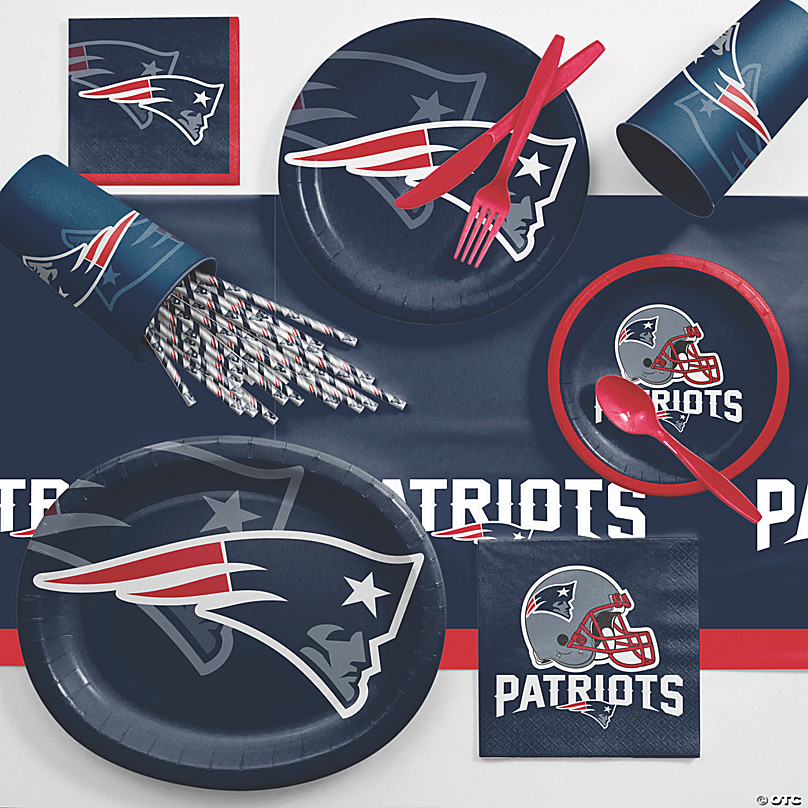 Creative Converting New England Patriots Plastic Table Cover, 54 x 102