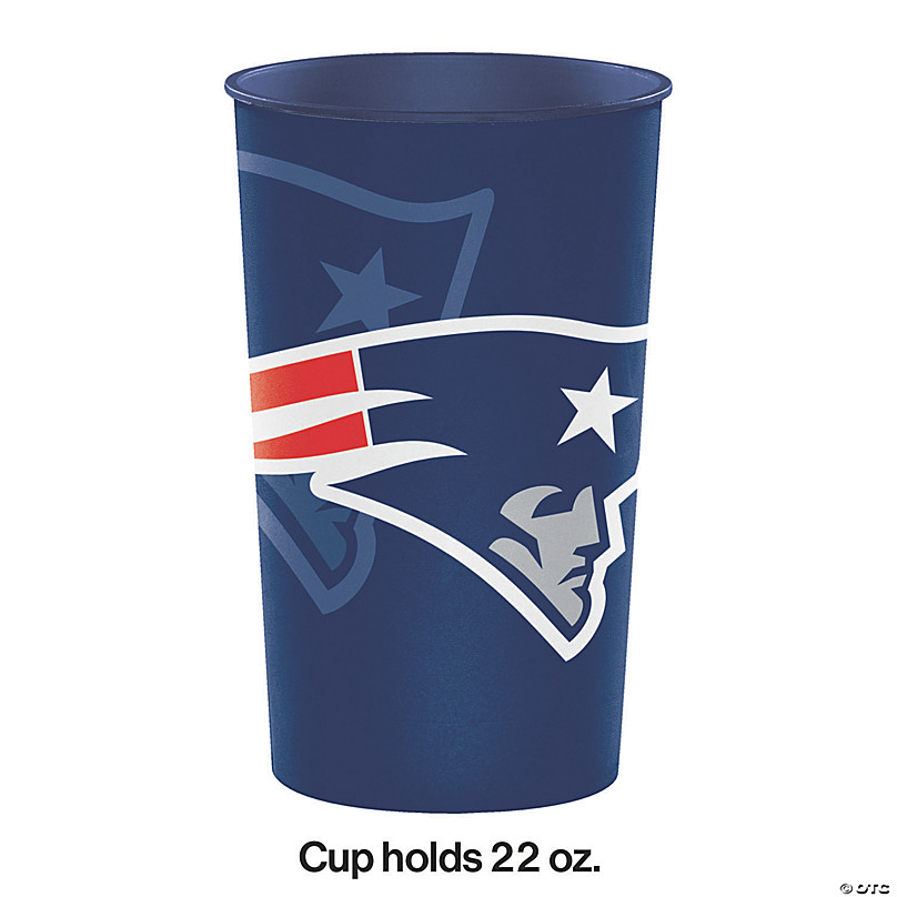 20oz New England Patriots NFL tumbler with box, lid and straw