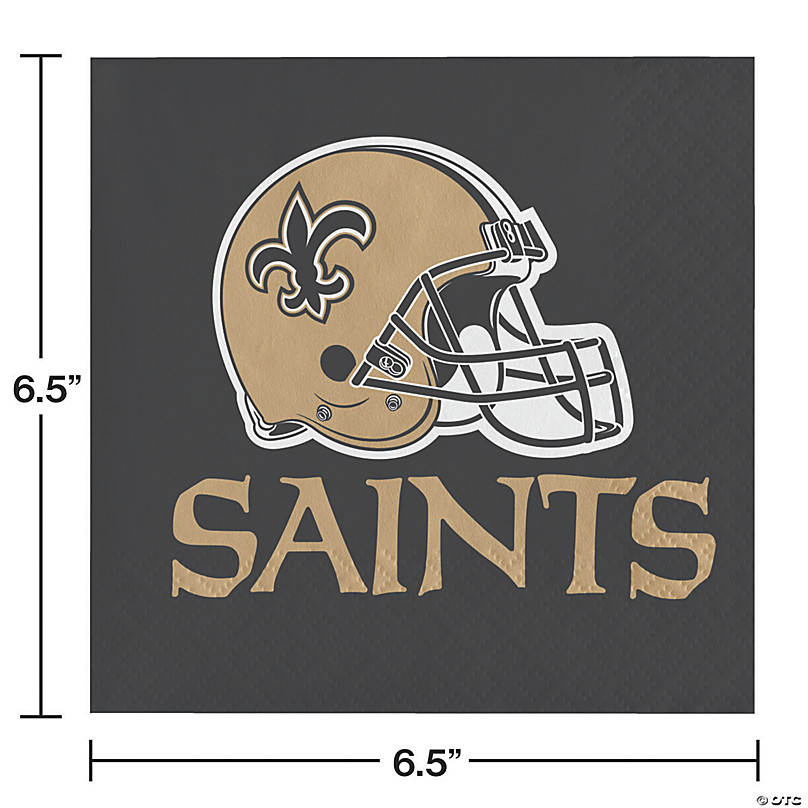 New Orleans Saints Game Day Party Supplies Kit, Serves 8 Guests 