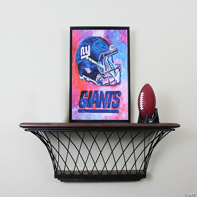 NFL New York Giants Football Cards Wall Hanging With Frame 