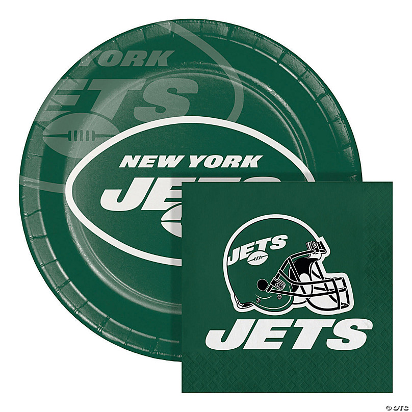 Nfl New York Jets Paper Plate And Napkin Party Kit