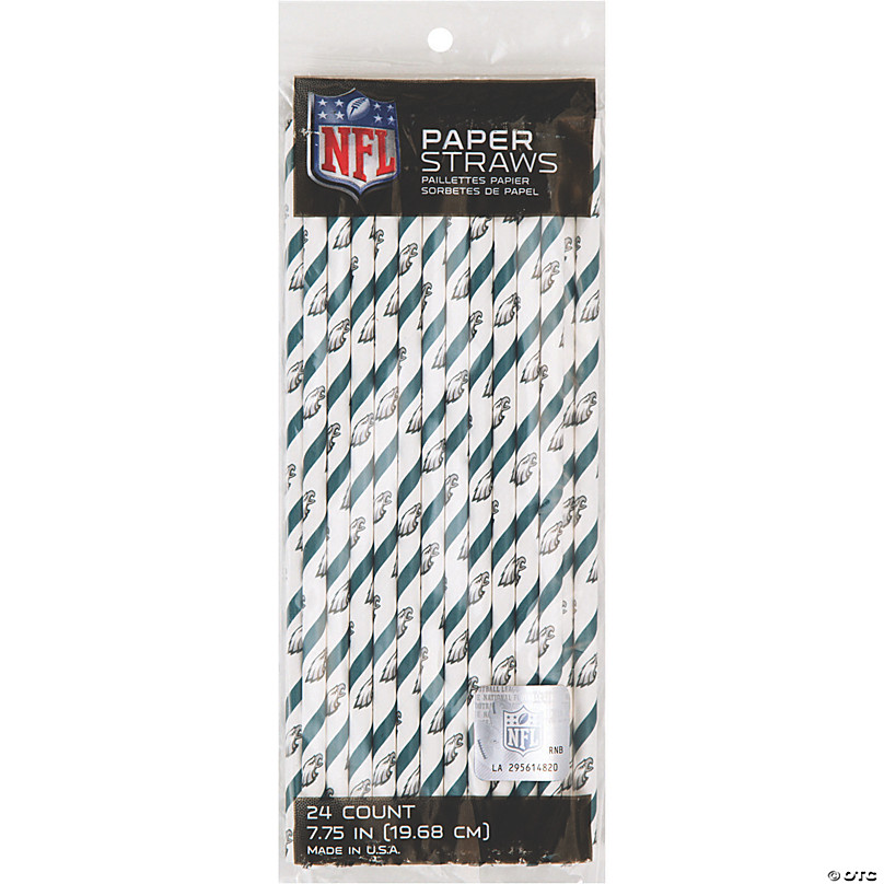 Creative Converting Philadelphia Eagles Paper Straws, 24 ct