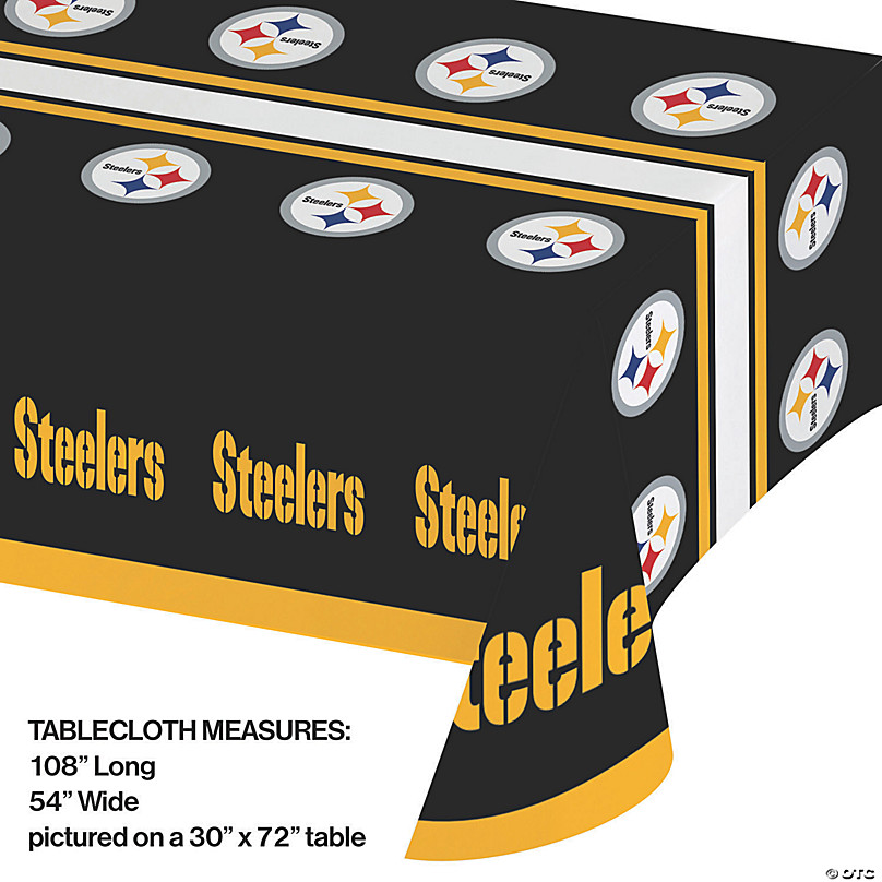 Nfl Pittsburgh Steelers Plastic Tablecloths 3 Count