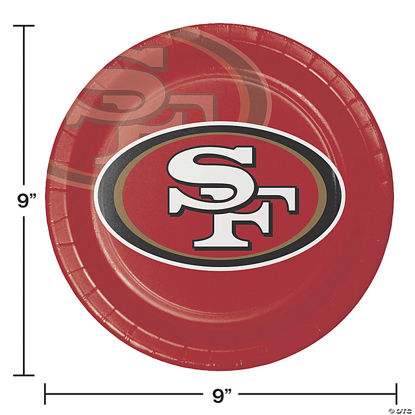 Nfl San Francisco 49Ers Game Day Party Supplies Kit - 8 Guests