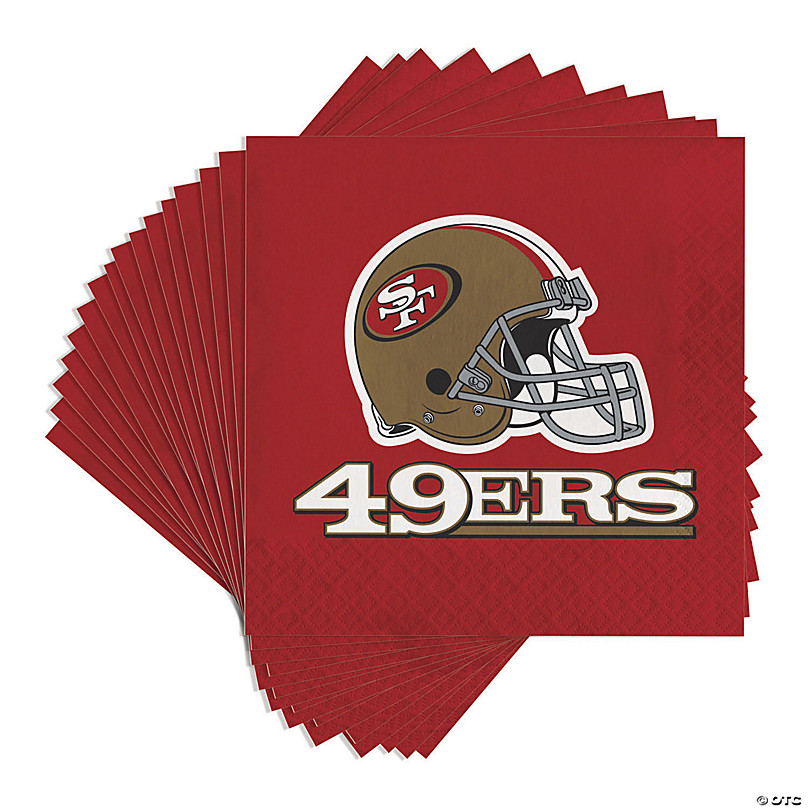 Nfl San Francisco 49Ers Game Day Party Supplies Kit - 8 Guests