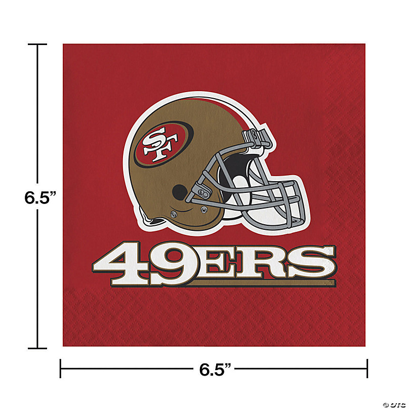 Nfl San Francisco 49Ers Paper Plate And Napkin Party Kit