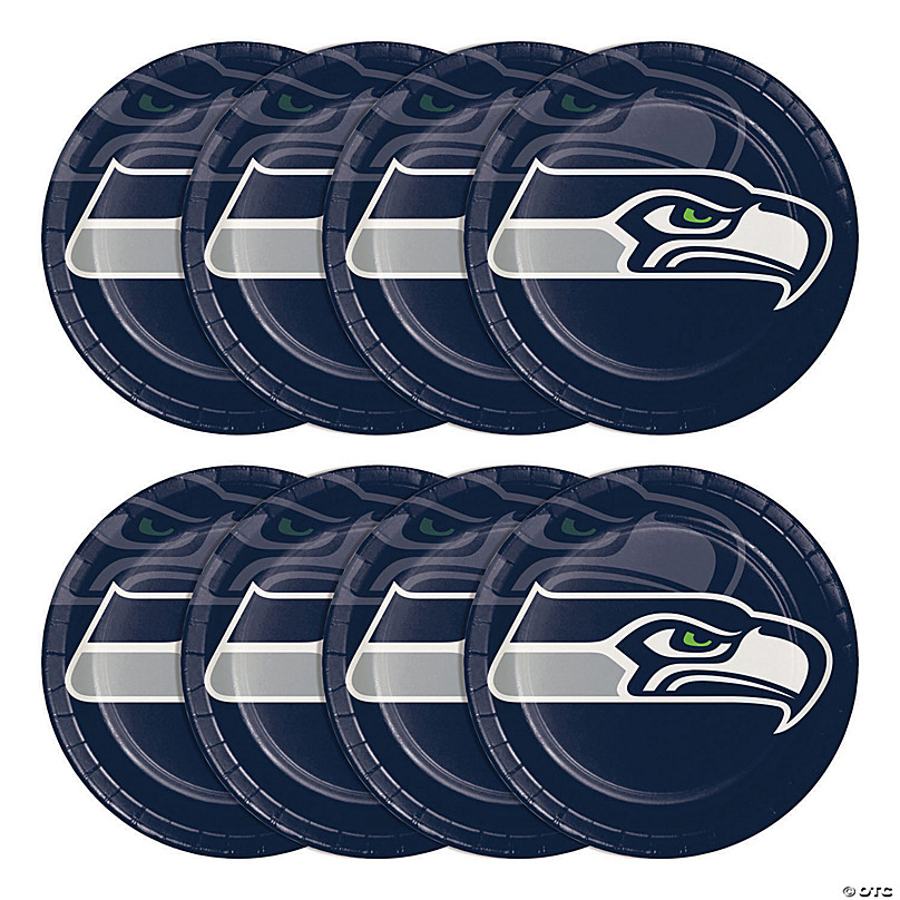 Trendware Seattle Seahawks Paper Plate and Napkin Party Kit, Serves 16