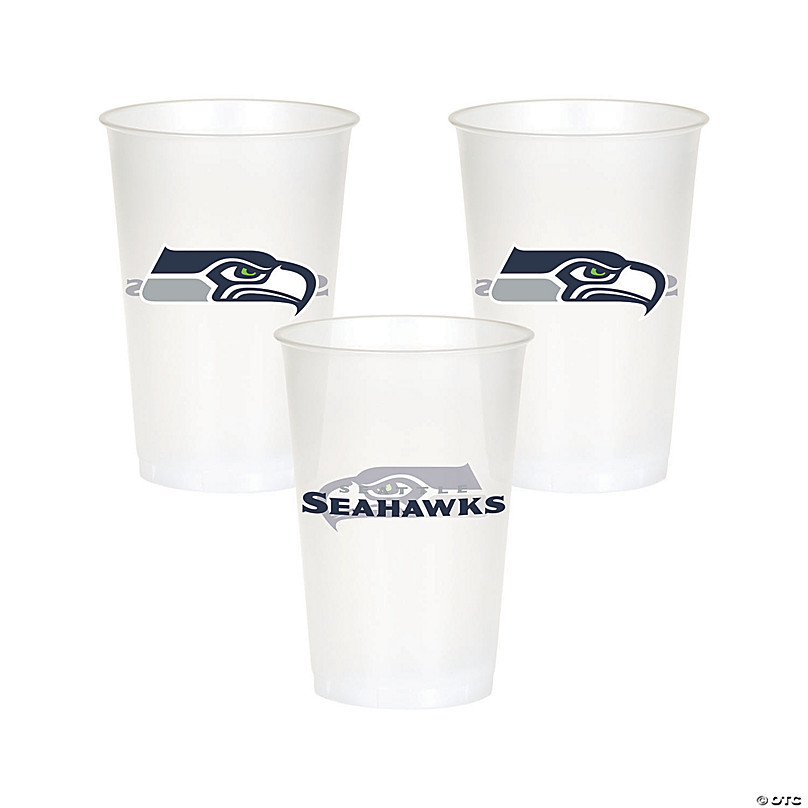 Seattle Seahawks Logo Tumbler Cup 22 oz Durable Plastic NFL Licensed  Boelter NEW