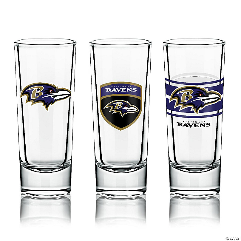 NFL Shot Glasses 6 Pack Set - Baltimore Ravens | Oriental Trading