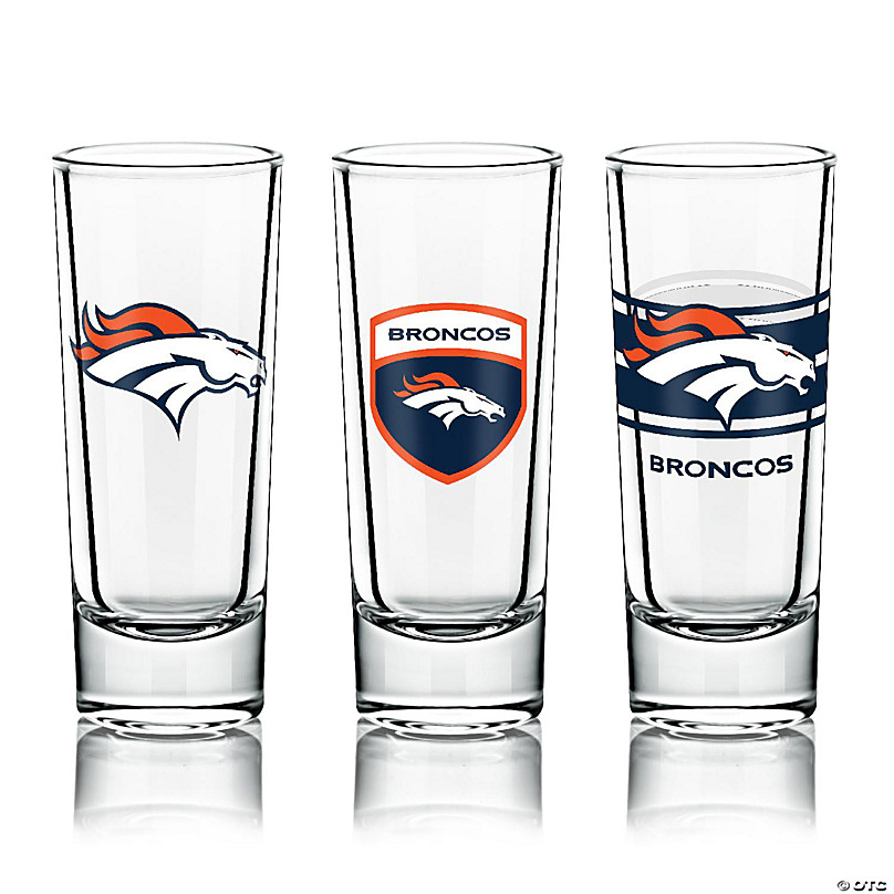 NFL Shot Glasses 6 Pack Set - Denver Broncos | Oriental Trading