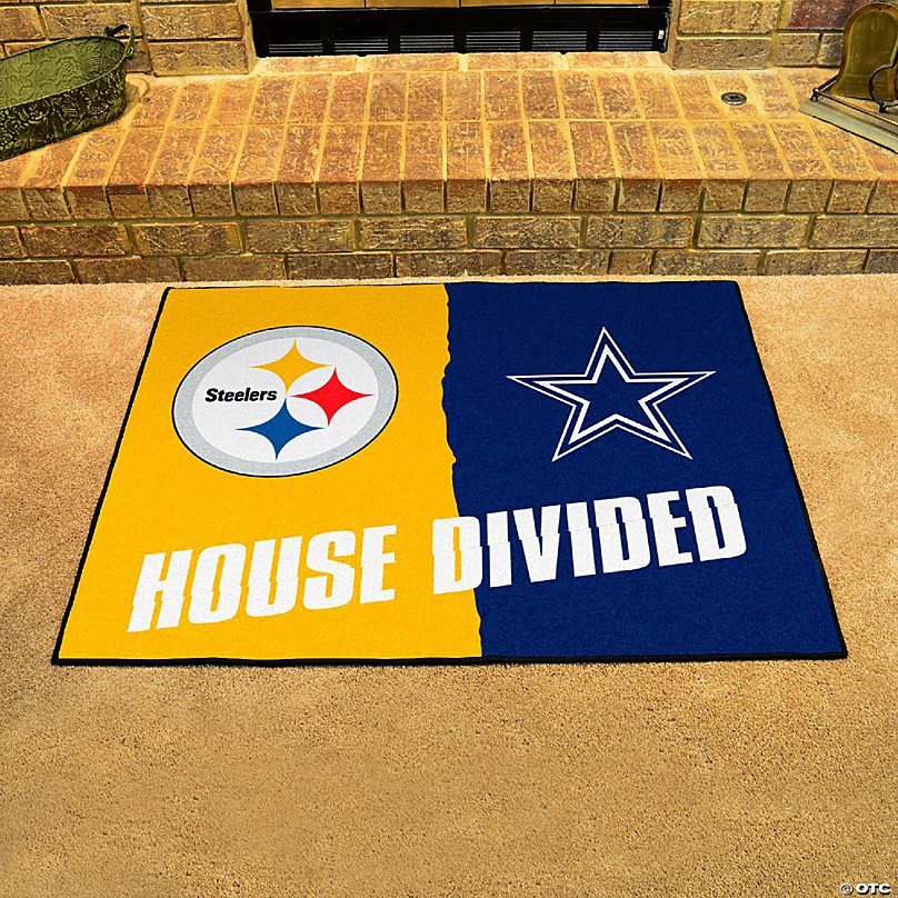 NFL Steelers / Cowboys House Divided Rug