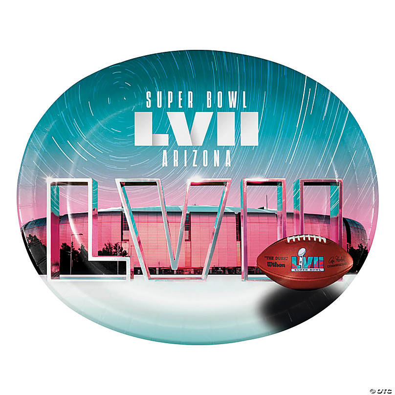 Super Bowl LVII 2023 Snack Plates 8ct - Litin's Party Value